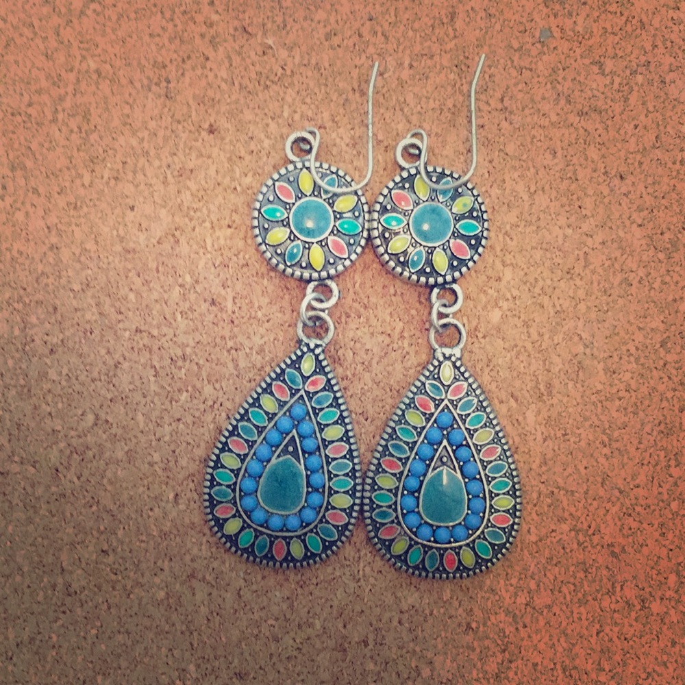 Stone earrings